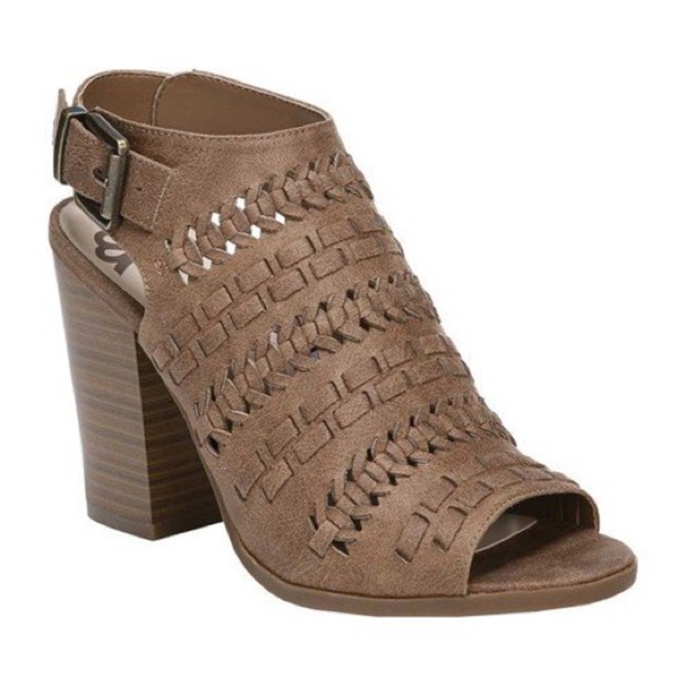Fergalicious Vagabond Open Toe Booties 9.5